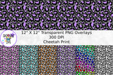 Color Cheetah Print Paper Overlay - Seamless
